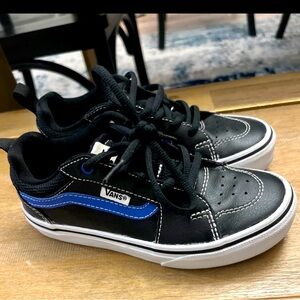 Boy’s black and blue vans